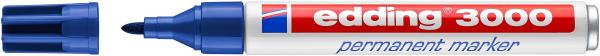 Edding permanent marker 3000 1.5-3mm 3000-3 blau, wasserfest - Edding-3000-3-4004764007981-02.jpg