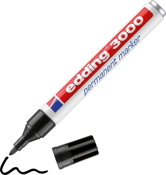 Edding permanent marker 3000 1.5-3mm 3000bli-1 schwarz blister - Edding-3000bli-1-4004764100798-02.jpg