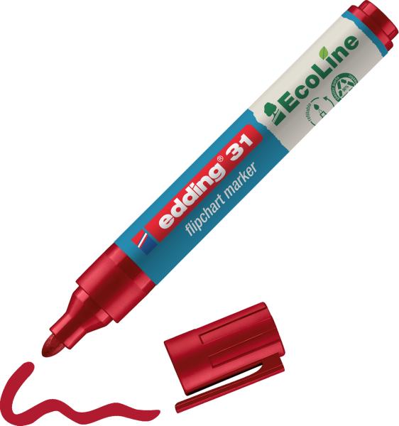 Edding flipchart marker 31 1.5-3mm 31-2 rot - Edding-31-2-4004764947072-03.jpg