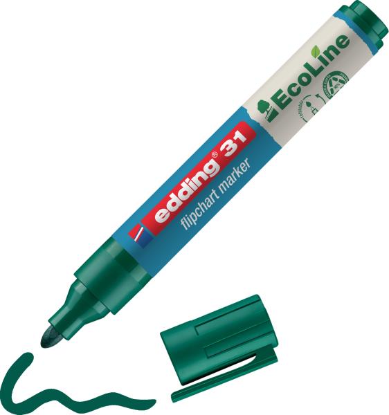 Edding flipchart marker 31 1.5-3mm 31-4 grün - Edding-31-4-4004764947133-03.jpg