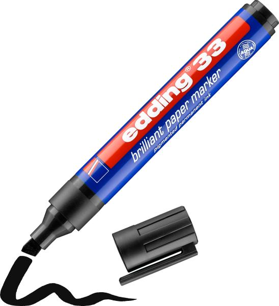 Edding permanent marker 33 33-1 schwarz - Edding-33-1-4004764304851-03.jpg