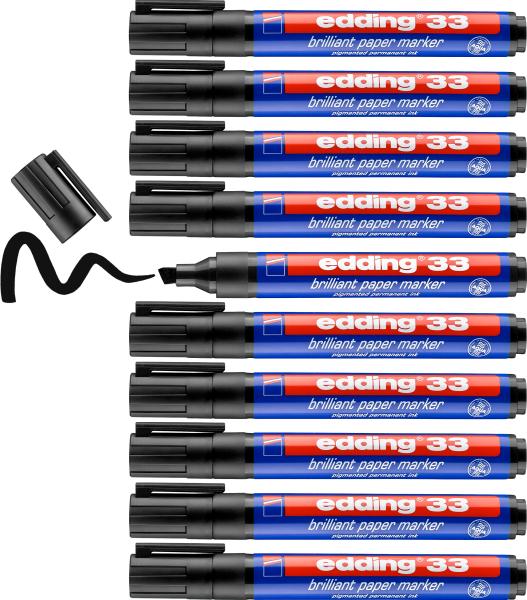 Edding permanent marker 33 33-1 schwarz - Edding-33-1-4004764304851-04.jpg