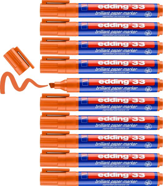 Edding permanent marker 33 1-5mm 33-6 orange - Edding-33-6-4004764064601-04.jpg