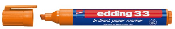 Edding permanent marker 33 1-5mm 33-6 orange - Edding-33-6-4004764064601