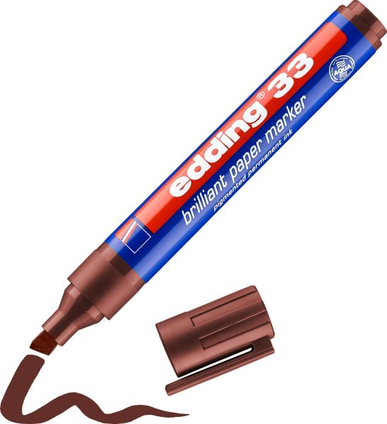 Edding permanent marker 33 1-5mm 33-7 braun - Edding-33-7-4004764064632-03.jpg