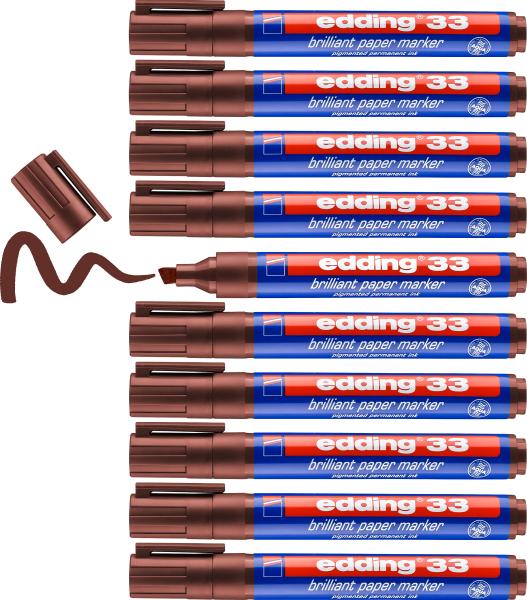 Edding permanent marker 33 1-5mm 33-7 braun - Edding-33-7-4004764064632-04.jpg