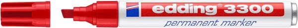 Edding permanent marker 3300 1-5mm 3300-2 rot - Edding-3300-2-4004764010202