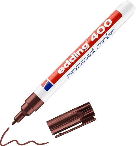 Edding permanent marker 400 1mm 400-7 braun - Edding-400-7-4004764315833-04.jpg