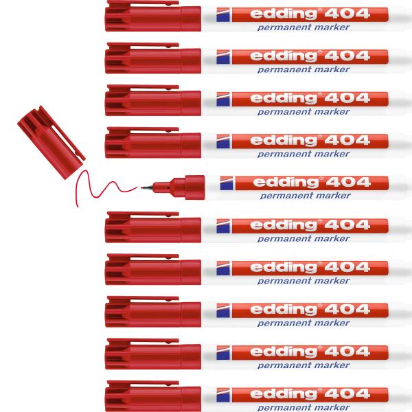 Edding permanent marker 404 404-2 rot - Edding-404-2-4004764028351-05.jpg