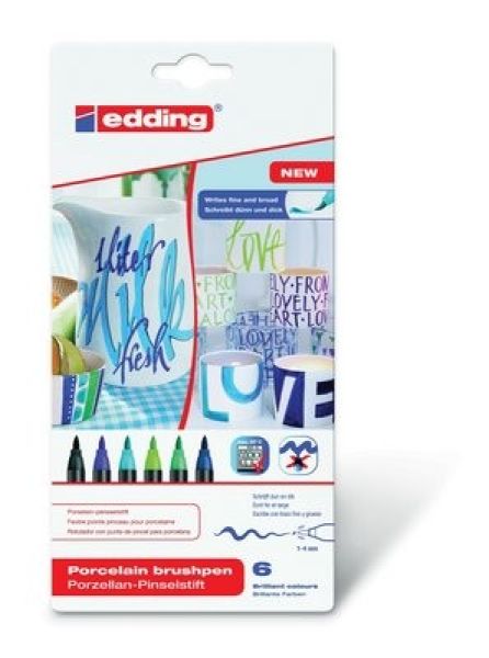 Edding porzellanmarker 4200 1-4mm 4200-e6-cool 6 cool colours - Edding-4200-e6-cool-4004764960699