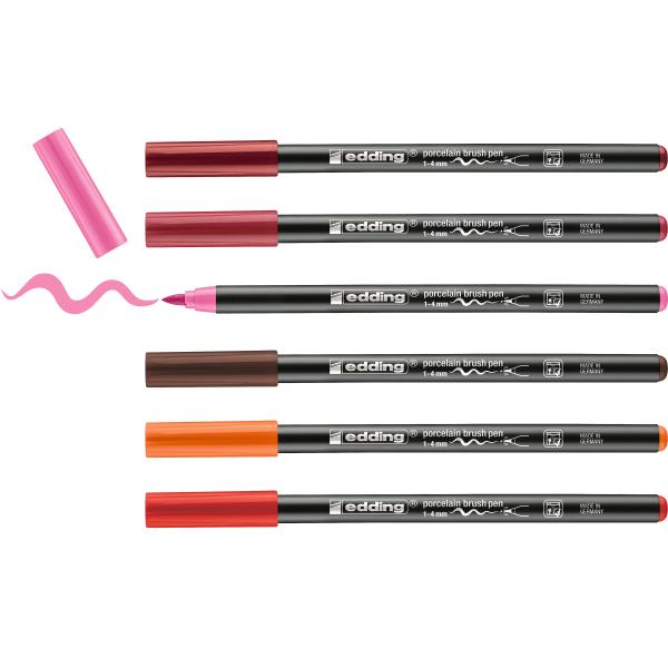 Edding porzellanmarker 4200 1-4mm 4200-e6-warm 6 warm colours - Edding-4200-e6-warm-4004764928156-02.jpg
