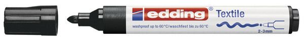 Edding textilmarker 4500 2-3mm 4500-1 schwarz - Edding-4500-1-4004764014262