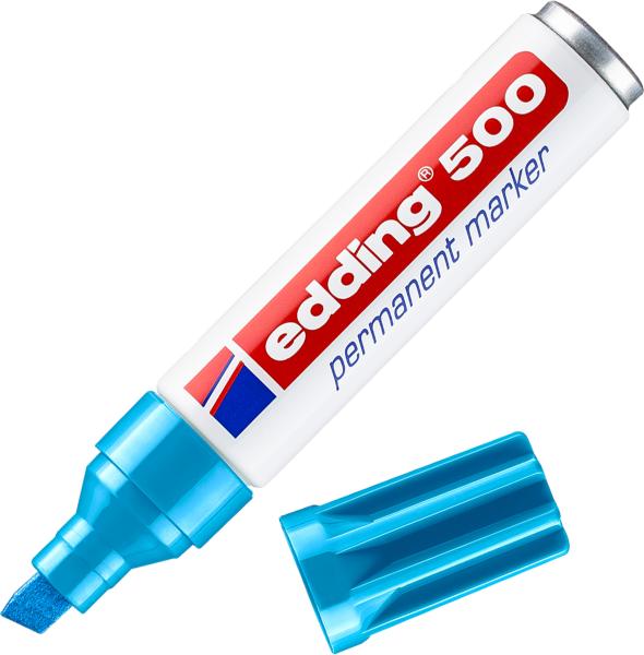 Edding permanent marker 500 2-7mm 500-10 hellblau - Edding-500-10-4004764373727-03.jpg