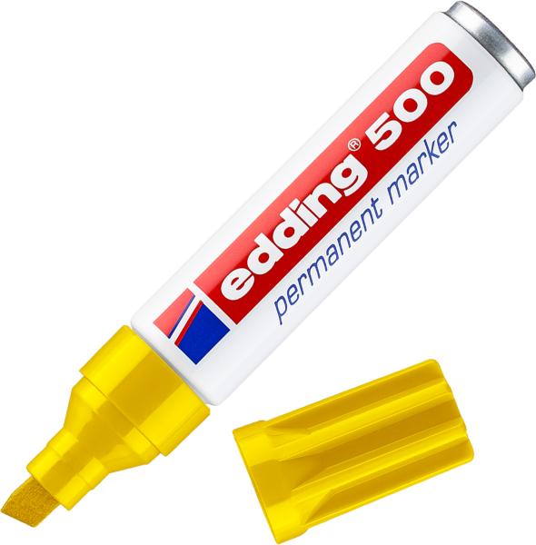Edding permanent marker 500 2-7mm 500-5 gelb - Edding-500-5-4004764373673-03.jpg
