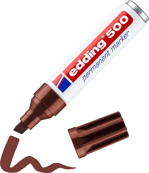 Edding permanent marker 500 2-7mm 500-7 braun - Edding-500-7-4004764373697-04.jpg