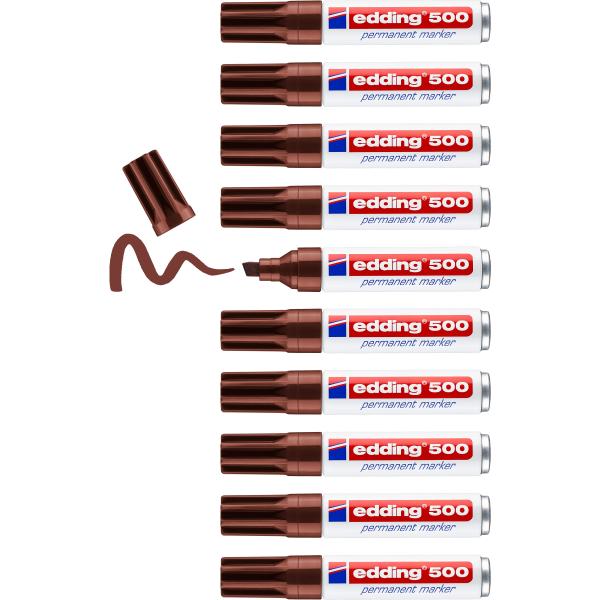 Edding permanent marker 500 2-7mm 500-7 braun - Edding-500-7-4004764373697-05.jpg