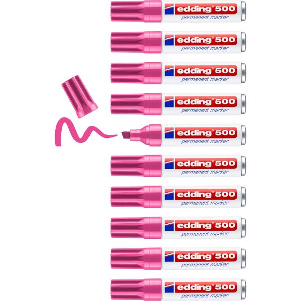 Edding permanent marker 500 2-7mm 500-9 rosa - Edding-500-9-4004764373710-05.jpg