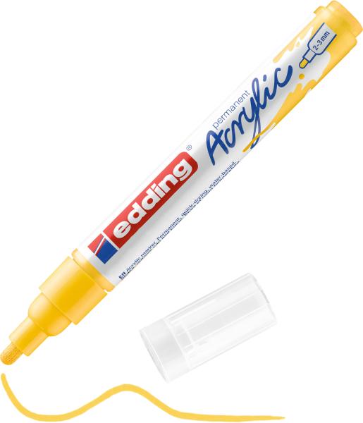 Edding acrylmarker 5100 2-3mm 5100-905 verk.gelb sdm - Edding-5100-905-4057305026866-03.jpg