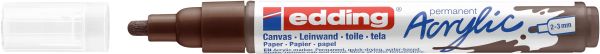 Edding acrylmarker 5100 2-3mm 5100-907 schokobraun sdm - Edding-5100-907-4057305027221