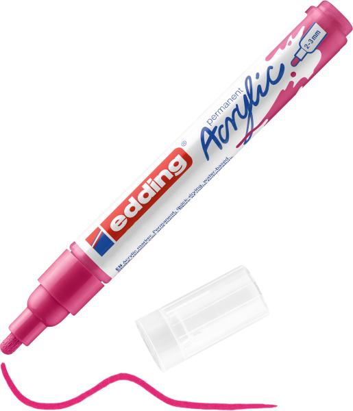 Edding acrylmarker 5100 2-3mm 5100-909 telemagenta sdm - Edding-5100-909-4057305027108-03.jpg