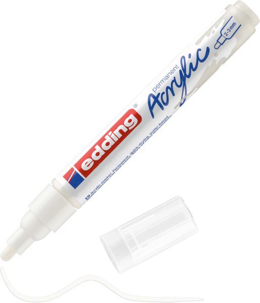 Edding acrylmarker 5100 2-3mm 5100-922 verk.weiss sdm - Edding-5100-922-4057305026712-03.jpg