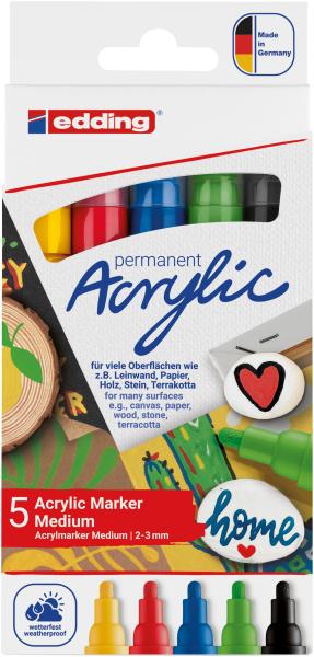 Edding acrylmarker 5100 2-3mm 5100-e5-basi basic, ass. 5 stück - Edding-5100-e5-basi-4057305030931-02.jpg