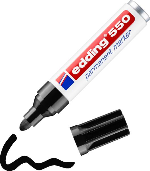 Edding permanent marker 550 3-4mm 550-1 schwarz - Edding-550-1-4004764023738-04.jpg