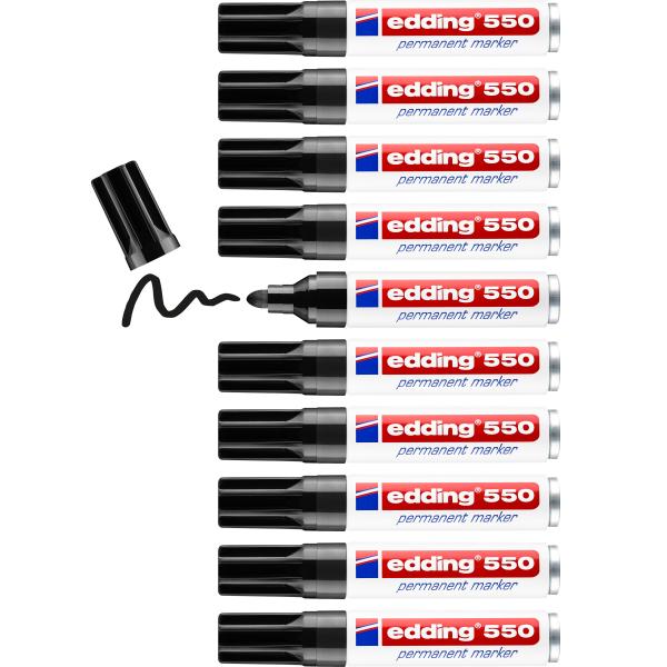 Edding permanent marker 550 3-4mm 550-1 schwarz - Edding-550-1-4004764023738-05.jpg