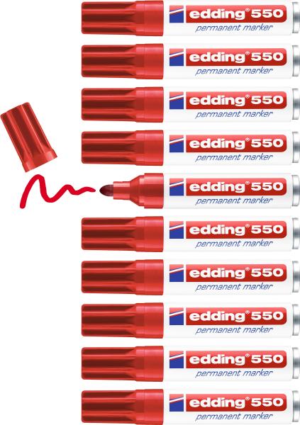 Edding permanent marker 550 3-4mm 550-2 rot - Edding-550-2-4004764023776-04.jpg