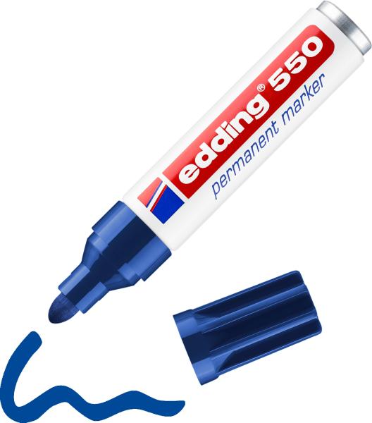 Edding permanent marker 550 3-4mm 550-3 blau - Edding-550-3-4004764023813-04.jpg