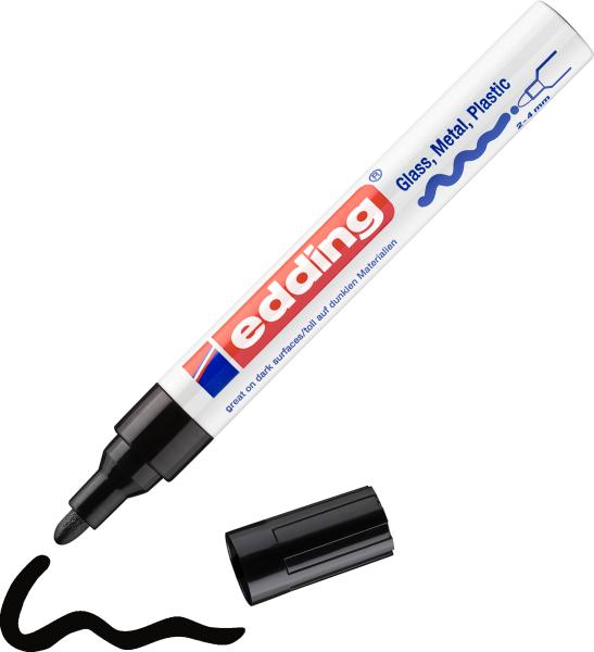 Edding paintmarker 750 2-4mm 750-1 crea schwarz - Edding-750-1-crea-4004764953028-03.jpg