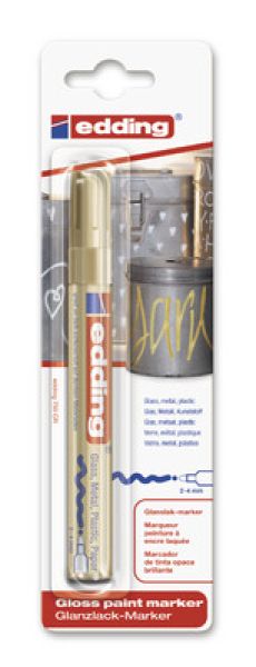 Edding paintmarker 750 2-4mm 750blicrea 053 gold blister - Edding-750blicrea-053-4004764060566
