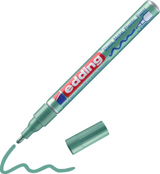 Edding paintmarker 751 crea 1-2mm 751-74 crea grün-metallic - Edding-751-74-crea-4004764953790-03.jpg