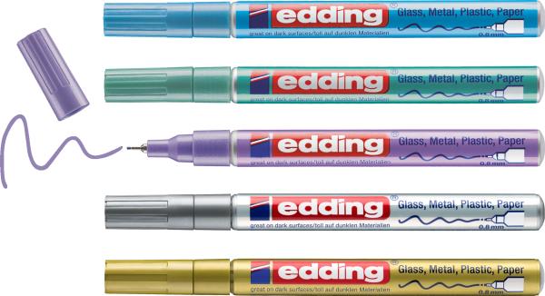 Edding gloss paintmarker 780 0.8mm 780-e5-met ass2 metallic 5 stück - Edding-780-e5-met-ass2-4057305020970-04.jpg