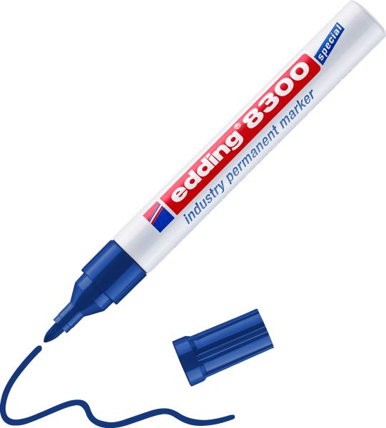 Edding permanent marker 8300 1,5-3mm 8300-3 blau - Edding-8300-3-4004764409150-03.jpg