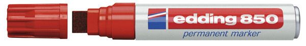 Edding permanent marker 850 5-15mm 850-2 rot - Edding-850-2-4004764054312