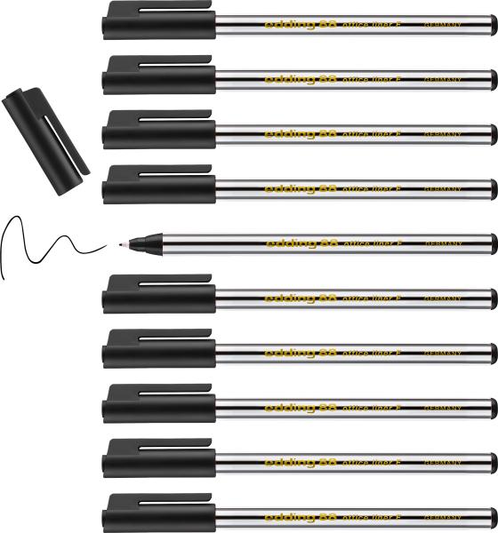 Edding fineliner 88 officeliner 0,6mm 88-1 schwarz - Edding-88-1-4004764040636-04.jpg