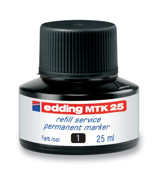 Edding tinte 25ml mtk-25-1 schwarz - Edding-mtk-25-1-4004764780365