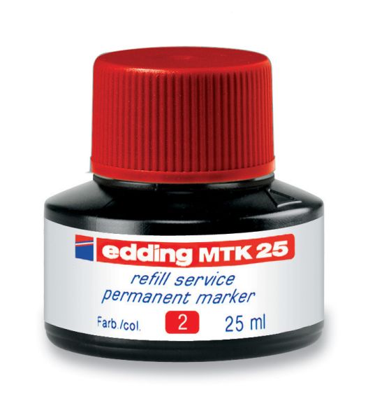 Edding tinte 25ml mtk-25-2 rot - Edding-mtk-25-2-4004764780396