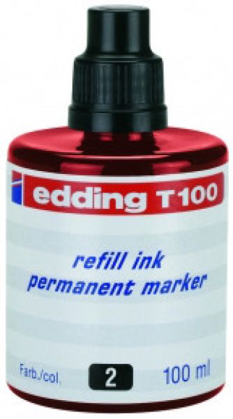 Edding tinte 100ml t-100-2 rot - Edding-t-100-2-4004764024889