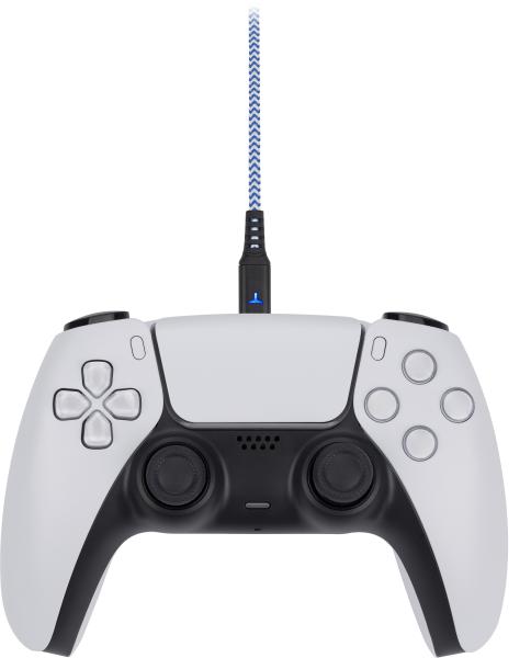 Egogear charging cable type-c 3m sch10-p5-wh braided, ps5, white,blue - Egogear-sch10-p5-wh-5425025591794-02.jpg