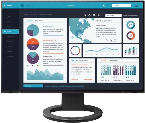 Eizo monitor ev2495-swiss edition 1121400 schwarz 24.1 zoll - Eizo-1121400-4995047056539