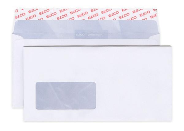 Elco couvert fenster li vi dl c5/6 17717.10 weiss, kleber, 100g, 500 stück - Elco-1771710-7610425848717