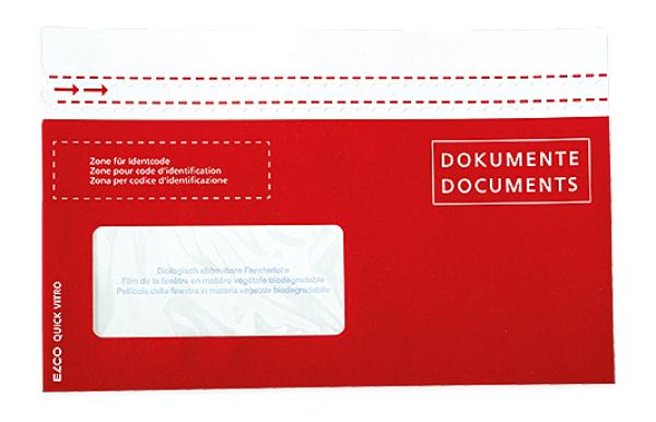 Elco dokumententasche quick vitro 29128.80 c5/6 rot f. links 250s - Elco-2912880-7611722020899