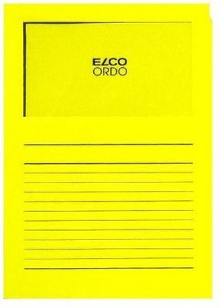 Elco organisationsmappe ordo a4 29489.72 classico, int.gelb 100 stück - Elco-2948972-7610425980806