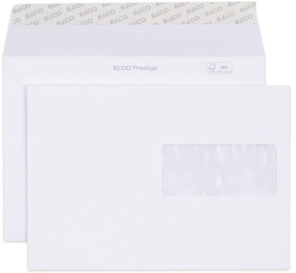 Elco couvert prestige c5 42896 120g, weiss ,m/fenster 250 st. - Elco-42896-7611722015581