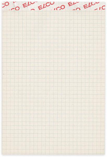 Elco notizblock kariert 4mm a6 73313.27 grau recycling 65g 100 blatt - Elco-7331327-7611722022237