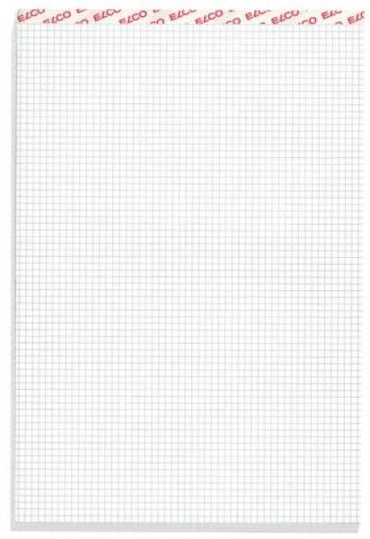 Elco notizblock kariert 4mm a4 73421.17 weiss, 70g 100 blatt - Elco-7342117-7610425105407