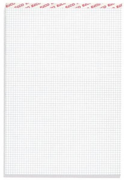 Elco notizblock kariert 5mm a4 73421.18 weiss, 70g 100 blatt - Elco-7342118-7610425115109