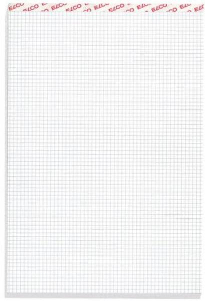 Elco notizblock kariert 4mm a5 73422.17 weiss, 70g 100 blatt - Elco-7342217-7610425488401
